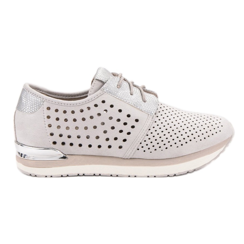 Aclys Scarpe grigie traforate grigio