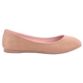 VICES Ballerine in camoscio cipria rosa