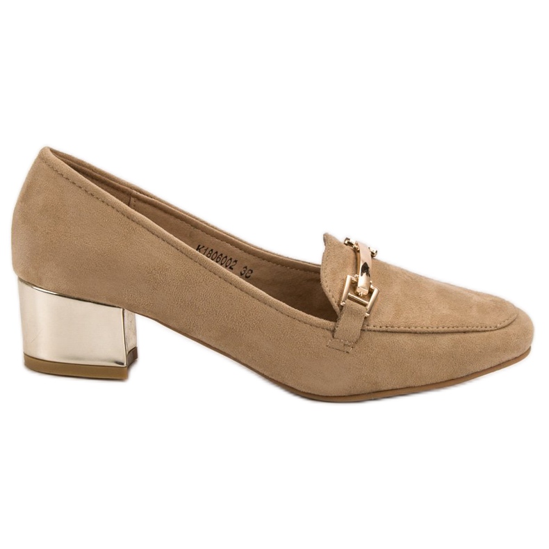 Kylie Mocassini con tacco alto marrone