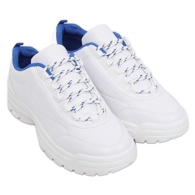 Scarpe sportive bianche e blu 6256 Blu bianca