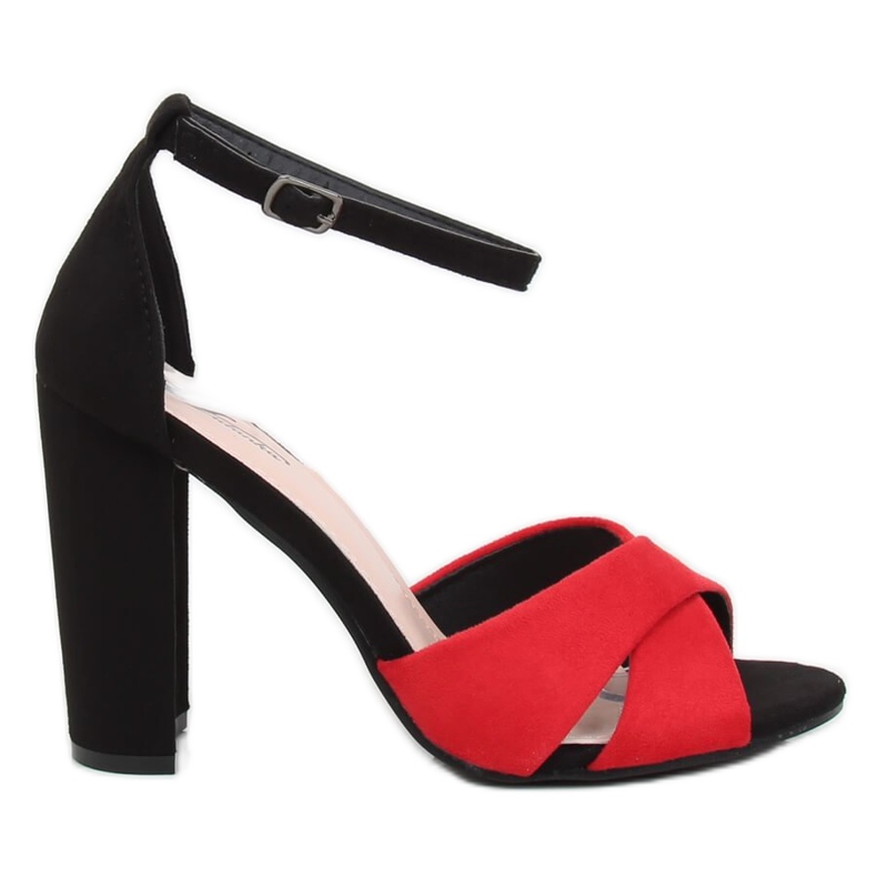Sandali sul palo rosso e nero 369-34 Red