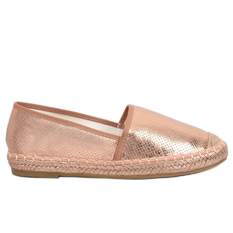 Espadrillas metallizzate champagne A645-ESP-1 Champagne rosa