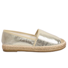 Espadrillas oro metallizzato A645-ESP-1 Gold d'oro