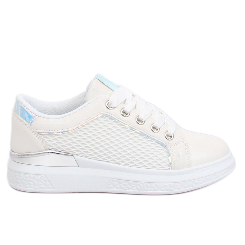 Sneakers bianche olografiche ZF-40 White bianca