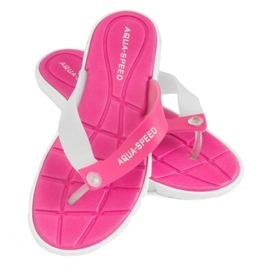 Pantofole Aqua-Speed ​​Bali rosa e bianco 05 479 bianca