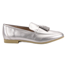 Mocassini Frange Argento VICES grigio