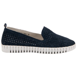 Filippo Signori di pelle della marina blu blu navy