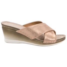 VINCEZA Sandali con Zeppa giallo