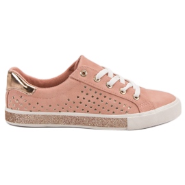 Kylie Sneakers Rosa Con Stelle