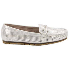 Kylie Mocassini argento grigio