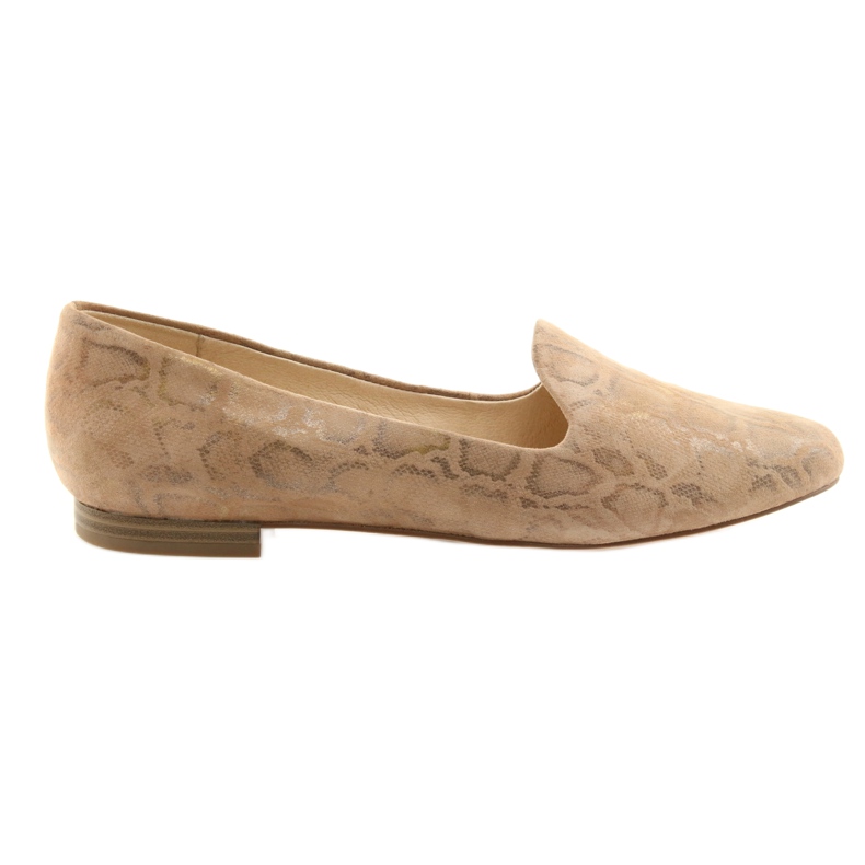 Ballerine Lordsy da donna in pelle Caprice 24203 beige