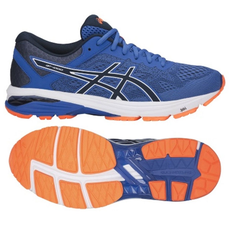 Scarpe da corsa Asics Gt 1000 6 M T7A4N-4549 blu navy