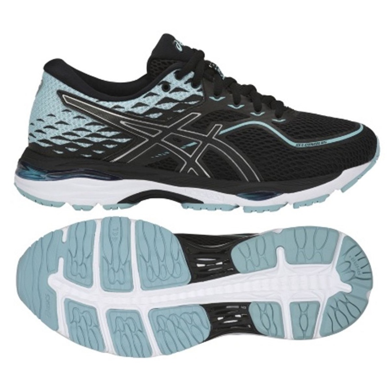 Asics Ascis Gel Cumulus 19 M T7B8N-9014 scarpe da corsa nero blu