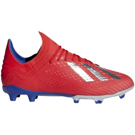 Scarpe da calcio Adidas X 18.1 Fg Jr BB9353 rosso rosso