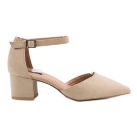 Décolleté beige in spitz VICES
