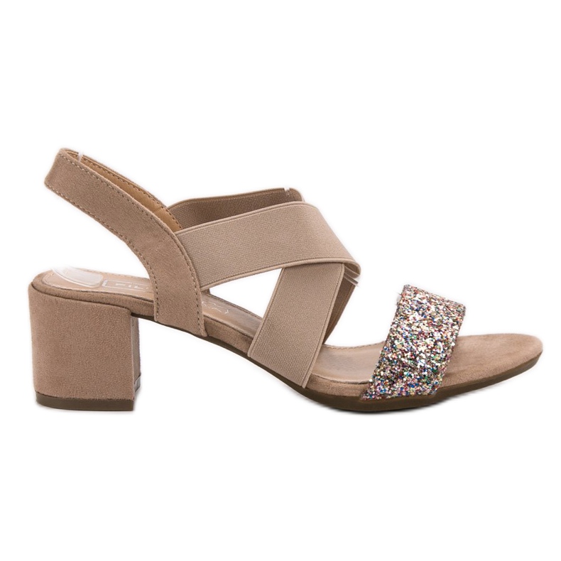 Filippo Sandali Con Glitter Vinceza marrone
