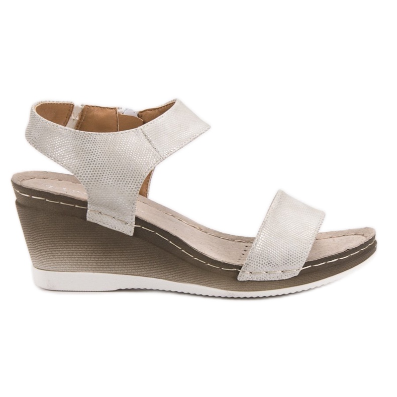 VINCEZA Sandali con Zeppa grigio