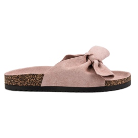 VINCEZA Ciabatte Con Fiocco rosa