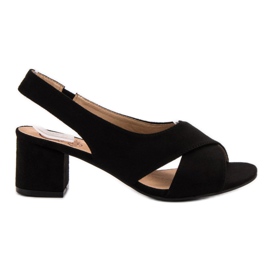 Kylie Sandali neri in pelle scamosciata nero