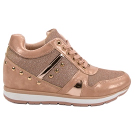 Cm Paris Sneakers Rosa Con Strass