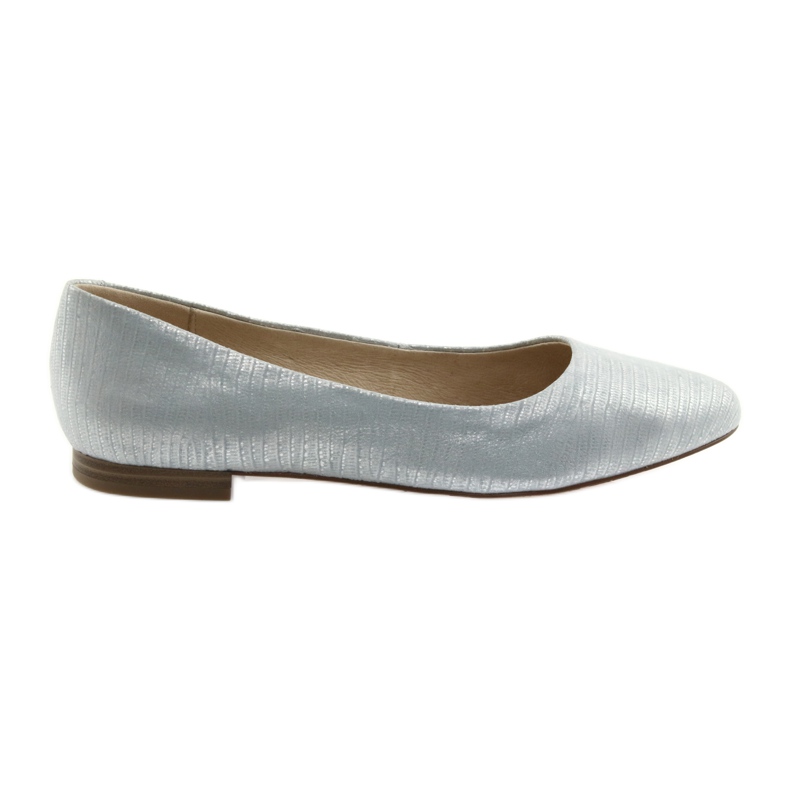 Ballerine décolleté da donna Caprice 22104 argento blu grigio