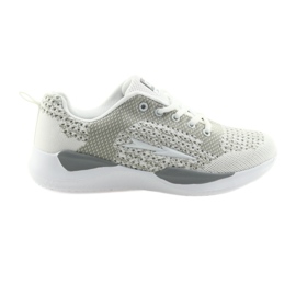 Soletta sportiva da donna bianca DK SA349 bianco-grigio con memory foam