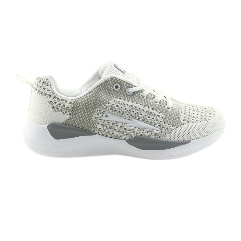 Soletta sportiva da donna bianca DK SA349 bianco-grigio con memory foam