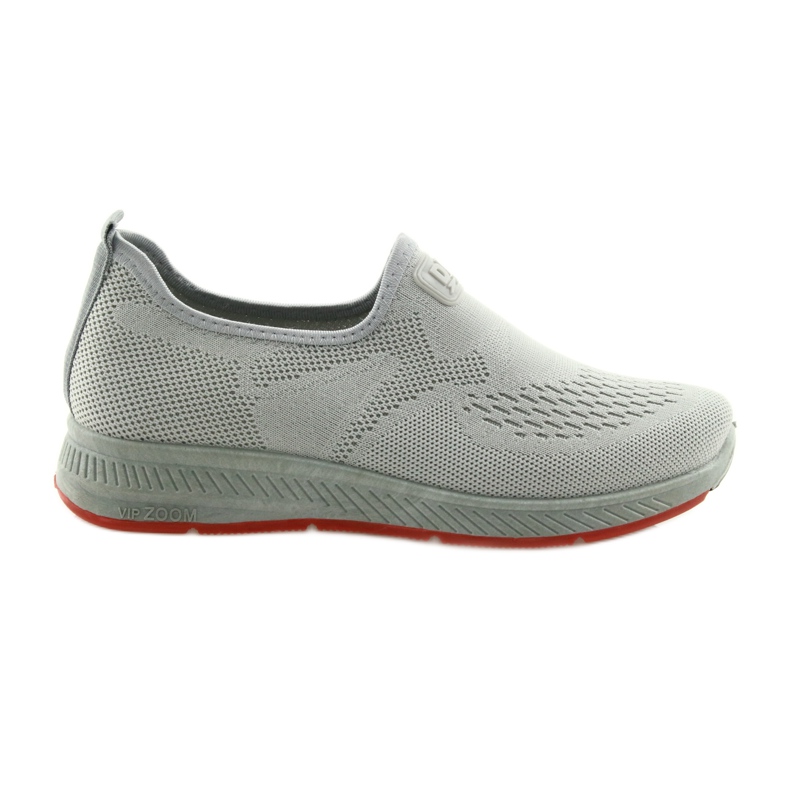 Scarpe Sportive Grigie Slip Grigie DK SA089 grigio rosso