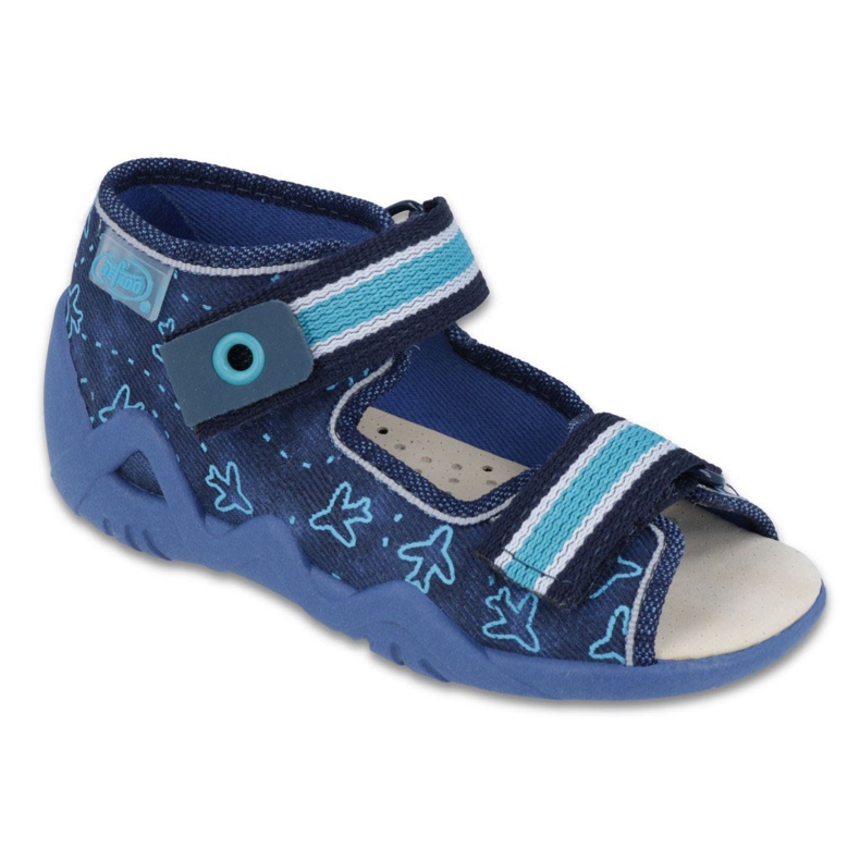Scarpe da bambino Befado gialle 350P004 blu blu navy