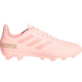 Scarpe da calcio Adidas Predator 18.4 FxG Jr DB2322 multicolore rosa