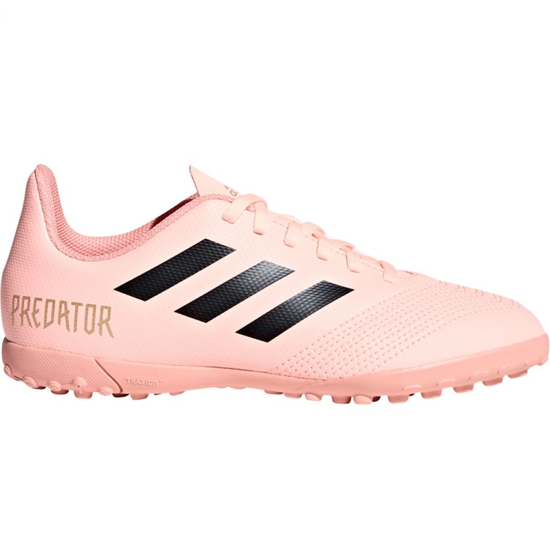 Scarpe da calcio Adidas Predator Tango 18.4 Tf Jr DB2339 rosa rosa