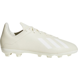 Scarpe da calcio Adidas X 18.4 FxG Jr DB2421 bianco bianco