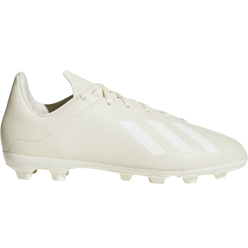 Scarpe da calcio Adidas X 18.4 FxG Jr DB2421 bianca bianca