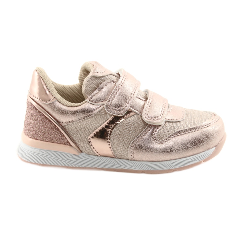 Różowe Sneakers American Club ES25 oro rosa giallo