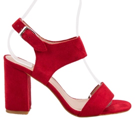 VINCEZA sandali rossi rosso