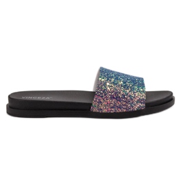 Pantofole glitterate VINCEZA alla moda multicolore