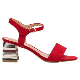Sandali VINCEZA rossi alla moda rosso