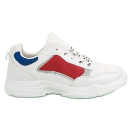 Scarpe sportive comode bianca multicolore