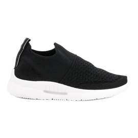 Calzature sportive in tessuto nero