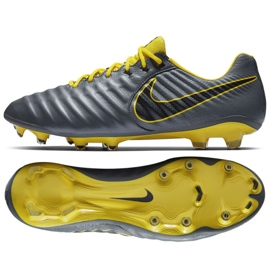 Nike Tiempo Legend 7 Elite Fg M AH7238-070 scarpe da calcio grigio grigio