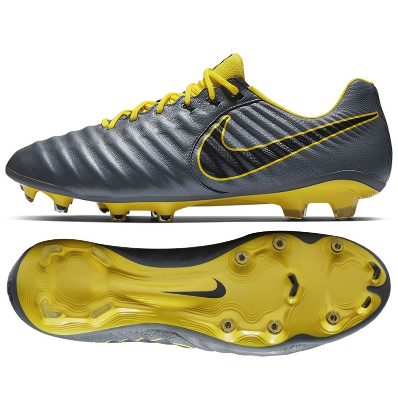 Nike Tiempo Legend 7 Elite Fg M AH7238-070 scarpe da calcio grigio grigio