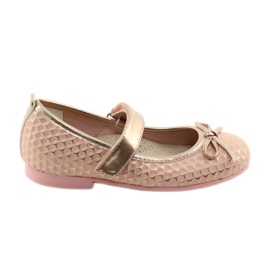 Ballerine con fiocco da bambina American Club GC16 giallo rosa