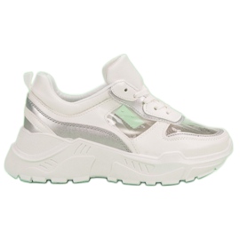Scarpe da ginnastica trasparenti bianca