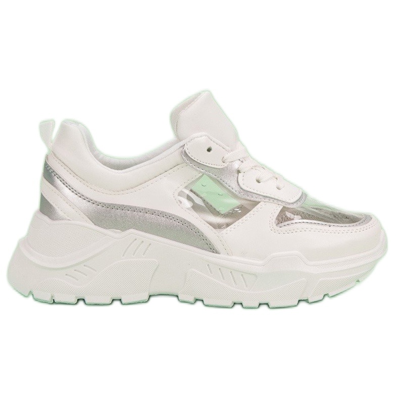 Scarpe da ginnastica trasparenti bianca
