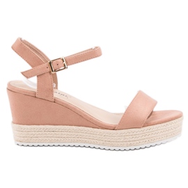 Seastar Comodi sandali con zeppa rosa