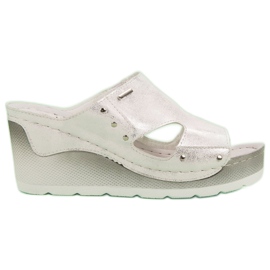 VINCEZA Sandali con Zeppa grigio