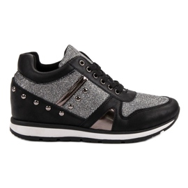Cm Paris Sneakers Nere Con Strass nero