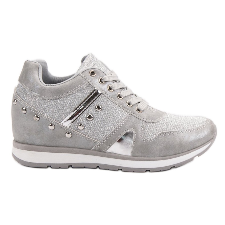 Cm Paris Sneakers Argento Con Strass grigio