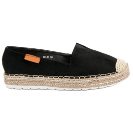 Espadrillas in camoscio nero