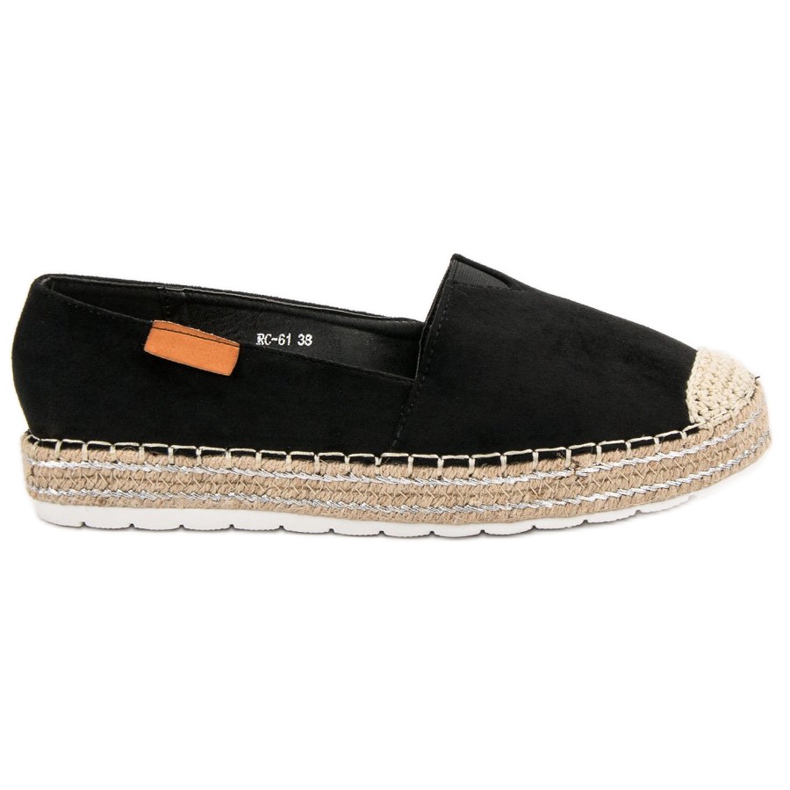 Espadrillas in camoscio nero